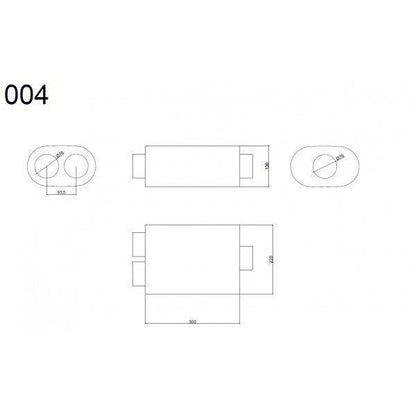 Mittelschalldämpfer 76mm RM