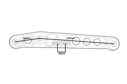Control arms Honda Civic IV V Rear Lower LCA