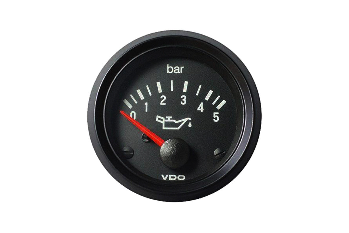 VDO Anzeige 52mm - Öldruck 5 Bar 12V