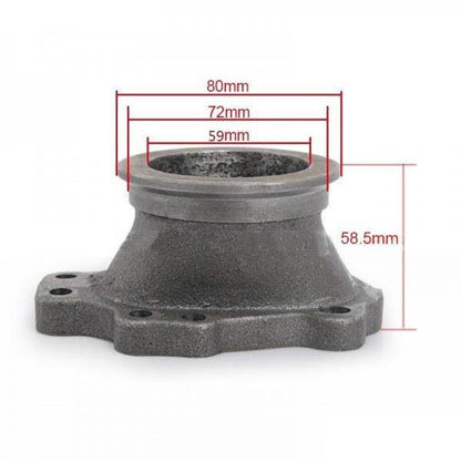 Turbo Downpipe T25 8 Bolt to 2.5" V-Band