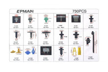 Pins Clamps Set 730 pcs