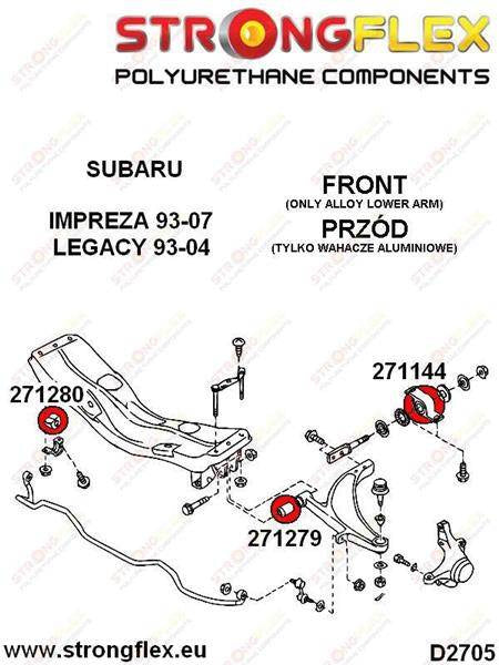 Front anti roll bush kit