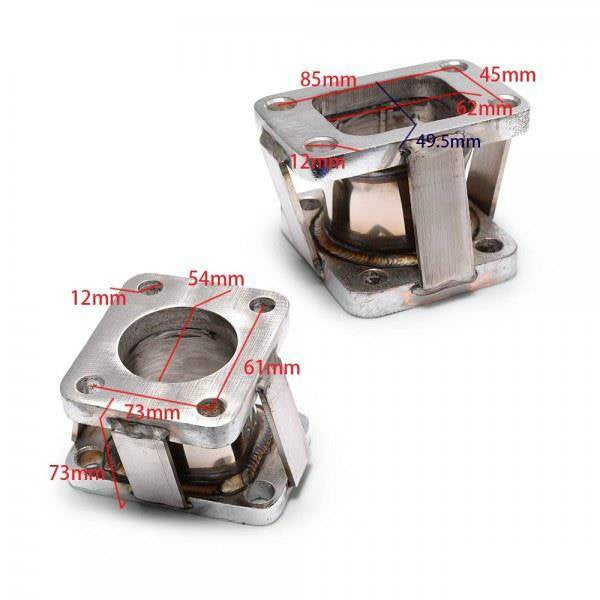 Flange reduction under turbo T3-TD05