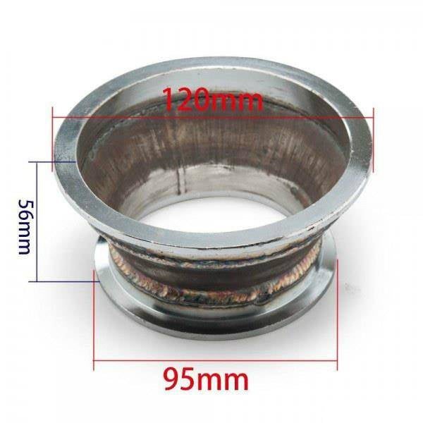 Reduction flange 4" V-Band to 3" V-Band