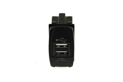 Socket 12/24V 2xUSB (3.1A) LED