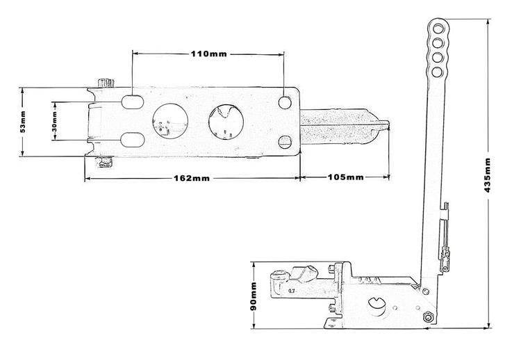 Hydraulische Handbremse B08 Upper Long TurboWorks