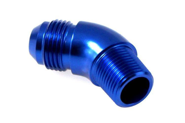 Vollstromanschluss 45° AN8-3/8NPT