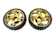 Brian Crower verstellbare Nockenwellenräder – gold eloxiert (Honda B Serie) – Paar BC8801