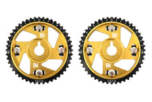 Brian Crower verstellbare Nockenwellenräder – gold eloxiert (Toyota 2JZgte) – Paar BC8830