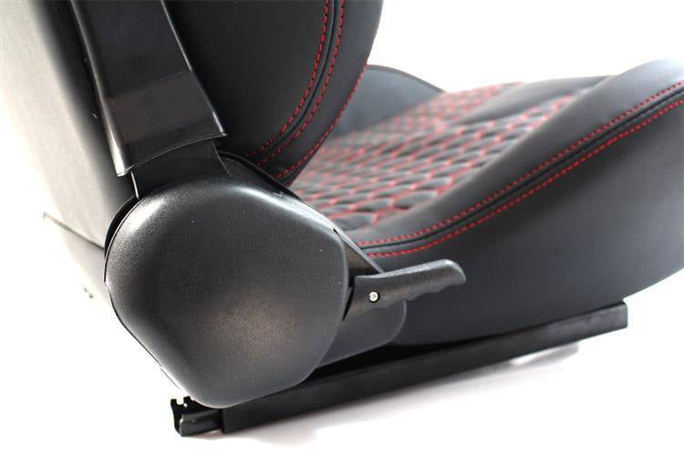 Rennsitz Racer PVC Schwarz