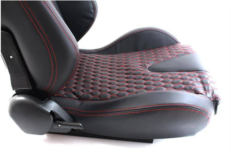 Rennsitz Racer PVC Schwarz