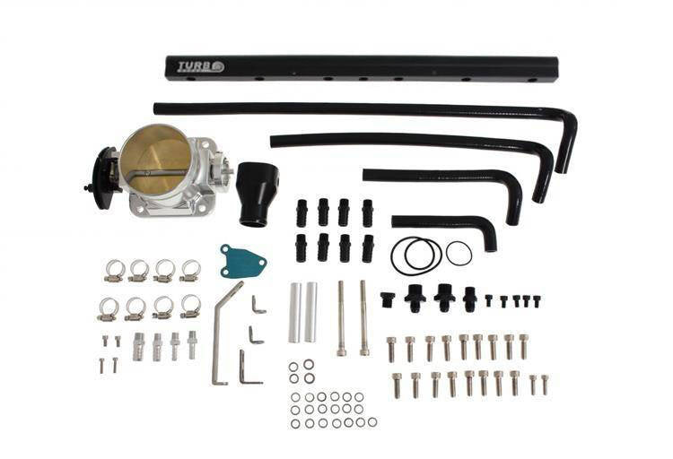Intake manifold Nissan RB25 with throttle body and fuel rail
