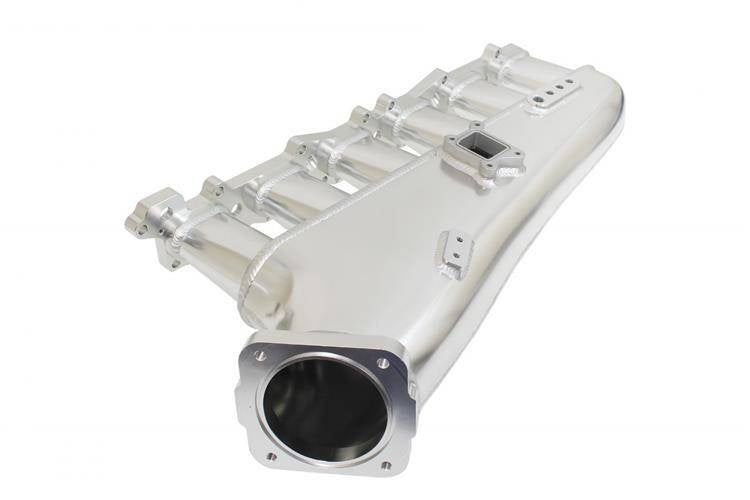 Intake manifold Nissan RB26 with throttle body and fuel rail