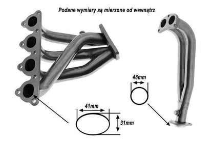 Exhaust manifold HONDA CIVIC D-seria 4-2-1 88-00