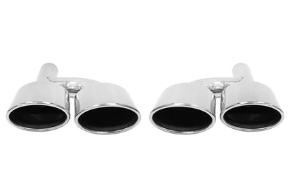 Exhaust Pipe End 126x74mm input 51mm Mercedes C63 AMG