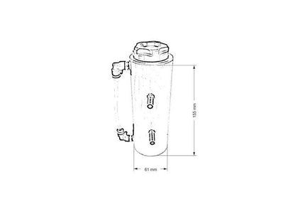 Oil catch tank TurboWorks 1L Silver