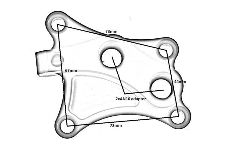 Turboworks Oil Cooler Adapter Nissan 200sx CA18DET