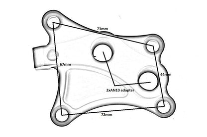 Turboworks Oil Cooler Adapter Nissan 200sx CA18DET