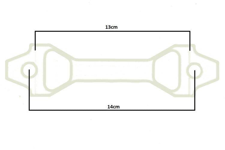 Car Battery Tie Down D1Spec 15cm silver