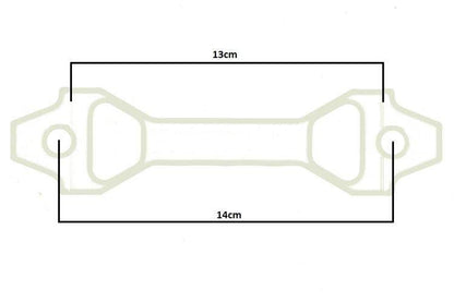 Car Battery Tie Down D1Spec 15cm silver