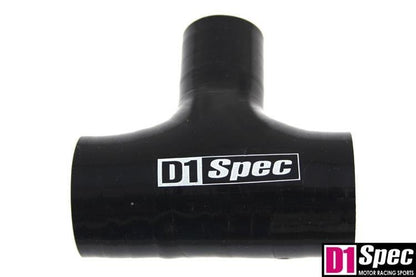 T-Stück Schlauch BlowOff D1Spec Schwarz 32mm / 25mm