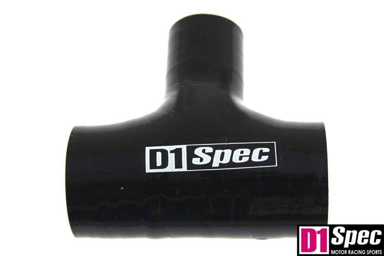 T-Stück Schlauch BlowOff D1Spec Schwarz 67mm / 9mm