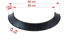 Universelle 800mm Kotflügelverbreiterungen Schwarz