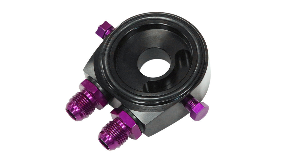 TurboWorks Oil Cooler Adapter Black AN10