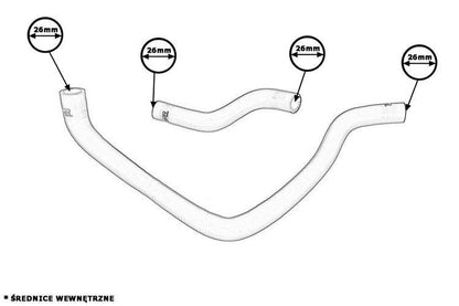 Radiator Silicone Hose Honda Civic 96-00 TurboWorks