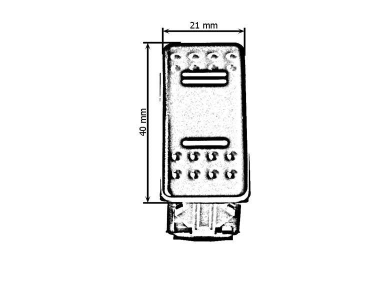 Switch ON-OFF-ON 7PIN White