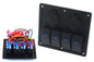 Schalter EIN-AUSx5, 1xZ, 2xUSB 3,1A, 2xB 15A Blau