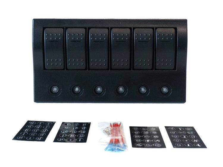 Schalter 12/24V IP68 (EIN)-AUSx1, EIN-AUSx5, 3-polig 5A, 2-polig 10A, 1-polig 15A