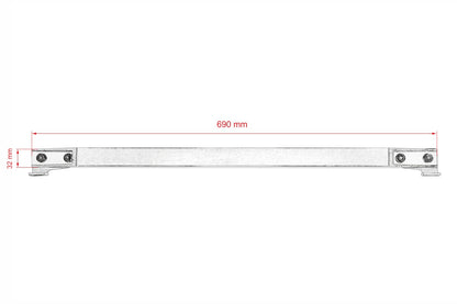 Unterer Querlenkerstrebe Honda Civic 92-95 silber BEAKS