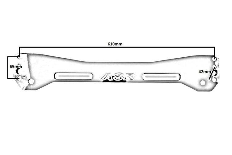Untere Hilfsrahmenstrebe 96-00 NeoChrome ASR