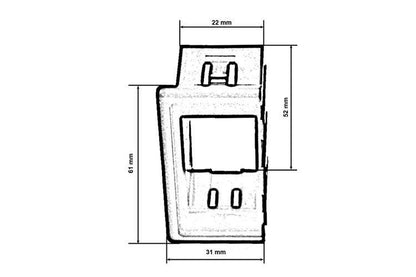 Switch frame 1x end