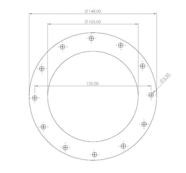 TurboWorks fuel tank gasket