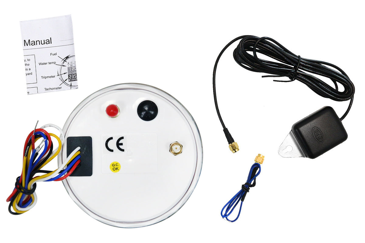 Depo Gauge 85mm Volt, Oil Press, Oil Temp, fuel leve, RPK, Engine Hour, GPS speed tacho