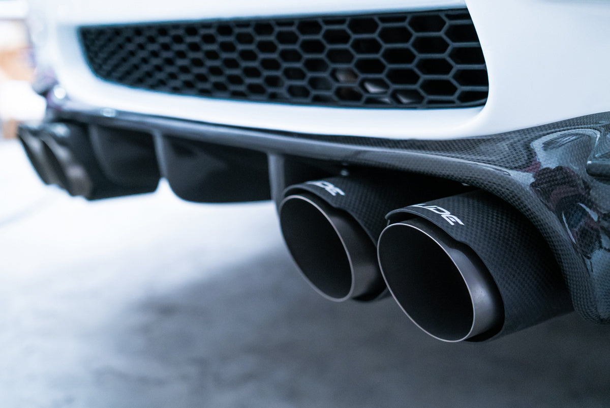 Double Exhaust Tip 101mm Input 76mm SLIDE
