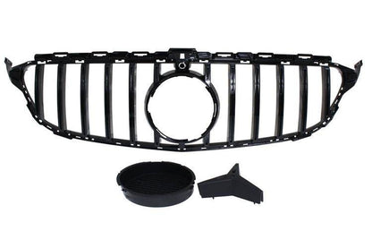 Grill Mercedes-Benz C W205 GT-R Look Glanz Schwarz