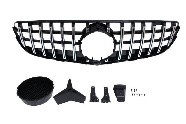 Grill Mercedes-Benz GLC W253 GT-R Look Chrom-Glanz Schwarz