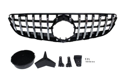 Grill Mercedes-Benz GLC W253 GT-R Look Chrom-Glanz Schwarz
