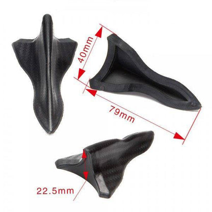 Shark Shark Fin auf dem Dach, Türträger Typ 1 Schwarz