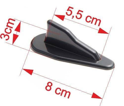 Shark Shark Fin auf dem Dach Türträger Typ 3 Schwarz