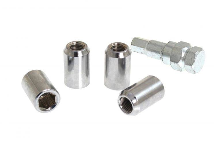 Wheel lug nut M12x1,5 L:32mm Silver