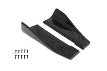 Universelle schwarze Seitenschweller-Rocker-Splitter Winglet-Flügel Canard-Diffusor 35cm