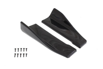 Universelle schwarze Seitenschweller-Rocker-Splitter Winglet-Flügel Canard-Diffusor 35cm