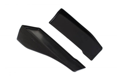 Universelle schwarze Seitenschweller-Rocker-Splitter Winglet-Flügel Canard-Diffusor 35cm