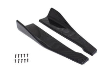 Universelle schwarze Seitenschweller-Rocker-Splitter Winglet-Flügel Canard-Diffusor 48cm