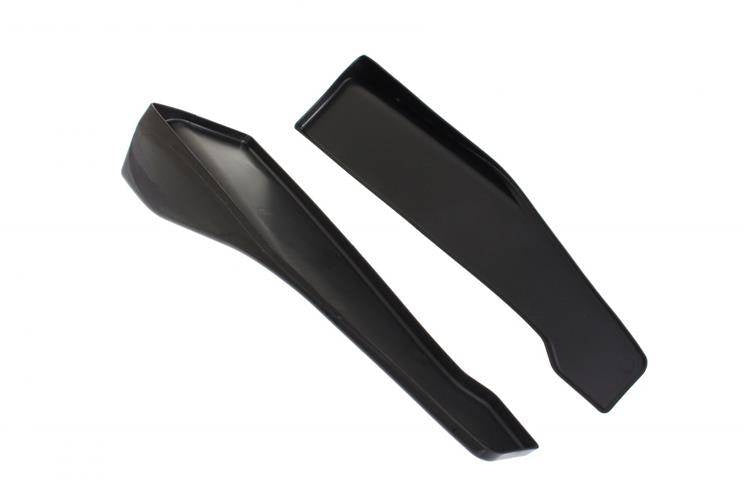 Universelle schwarze Seitenschweller-Rocker-Splitter Winglet-Flügel Canard-Diffusor 48cm