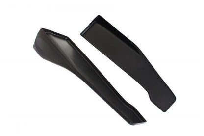 Universelle schwarze Seitenschweller-Rocker-Splitter Winglet-Flügel Canard-Diffusor 48cm